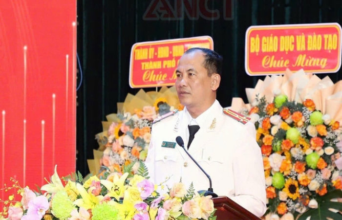 Thượng tá Trần Văn Tiển làm Hiệu trưởng Trường Văn hóa Công an nhân dân III tại Cần Thơ